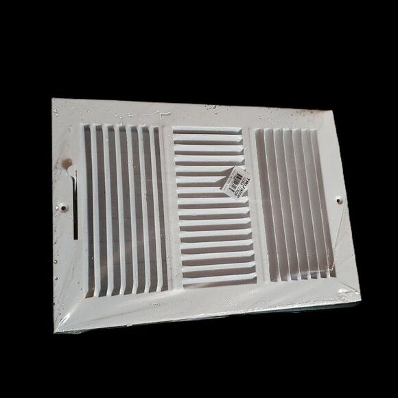 TruAire SmoothGlide 12"x8" Adjustable 3way ceiling wall register H103M White LOT - Picture 2 of 3